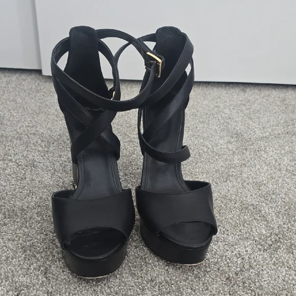 Michael Kors Black Strappy Heels - Picture 6 of 6